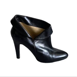 MICHAEL MICHAEL KORS Leather High Heel Ankle Boots Black 9.5